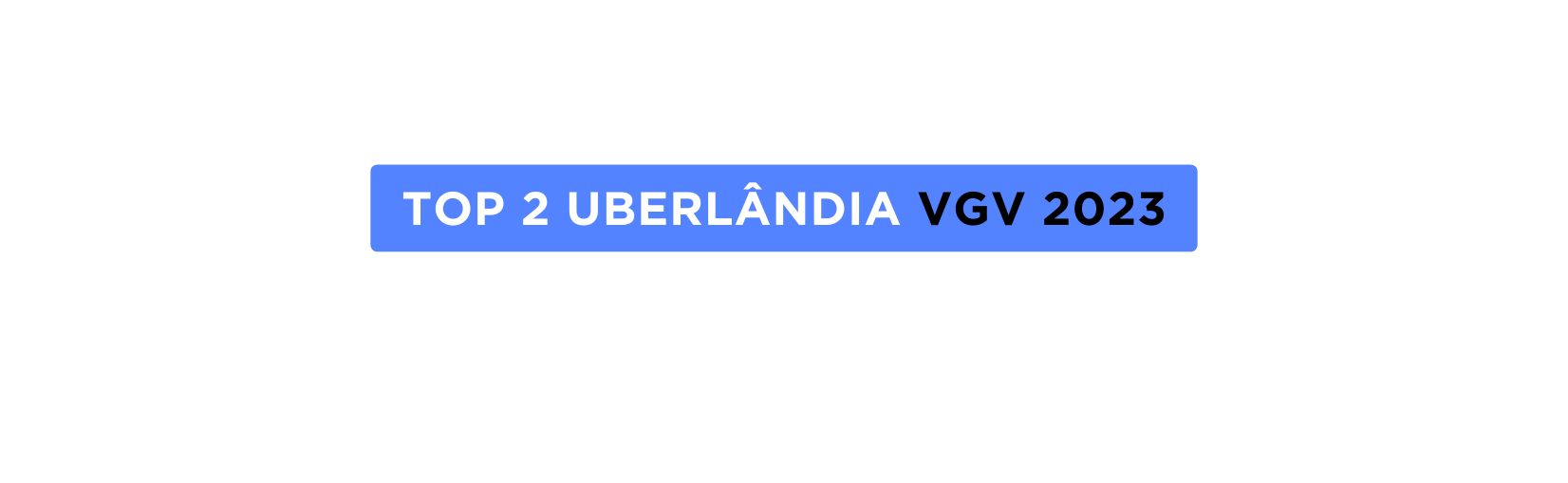 TOP 2 UBERLÂNDIA VGV 2023
